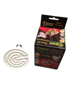 100w Ceramic Heat Lamp Bulb For Reptile Vivarium Heating - ES Fitting