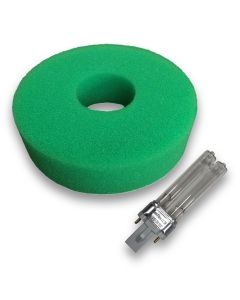 Hozelock Bioforce 1100 Foam Set and 5w PLS UV Bulb