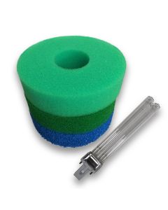 Hozelock Bioforce 4500 Foam Set and 9w PLS UV Bulb