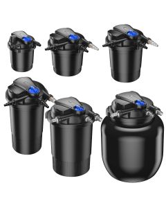 Pressurised Auto Cleaning Pond Filter with UV Steriliser Clarifier - 8 Sizes