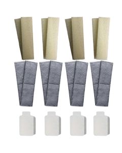 8 x Compatible Fluval U4 Foams + 8 x Polycarbon Filters + 4 x Clean & Clear Cartridges