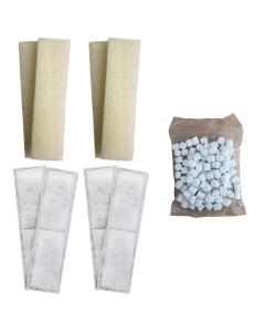 4 x Compatible Foam and 4 x Polymax Filter Cartridges and 170g Biomax for Fluval U4