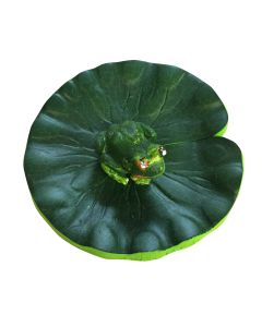 Artifical Pond Lily Lilly Floating Pond Decoration 20cm With Frog