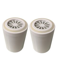 2 x Replacement Filter Cartridges for Chrome and White Narrow In Line Shower Filter