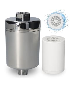 Multi Stage Inline Shower Filter Head Chrome Filter