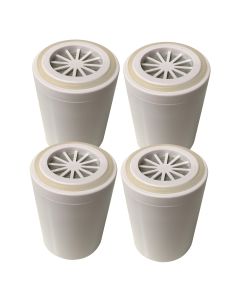 4 x Replacement Filter Cartridges for Chrome and White Narrow In Line Shower Filter