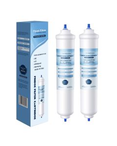 AQUA CREST GXRTDR Inline Water Filter, Replacement for GE® GXRTDR, Samsung  DA29-10105J, Whirlpool WHKF-IMTO, Reduces Chlorine, Fluoride, 3 Filters